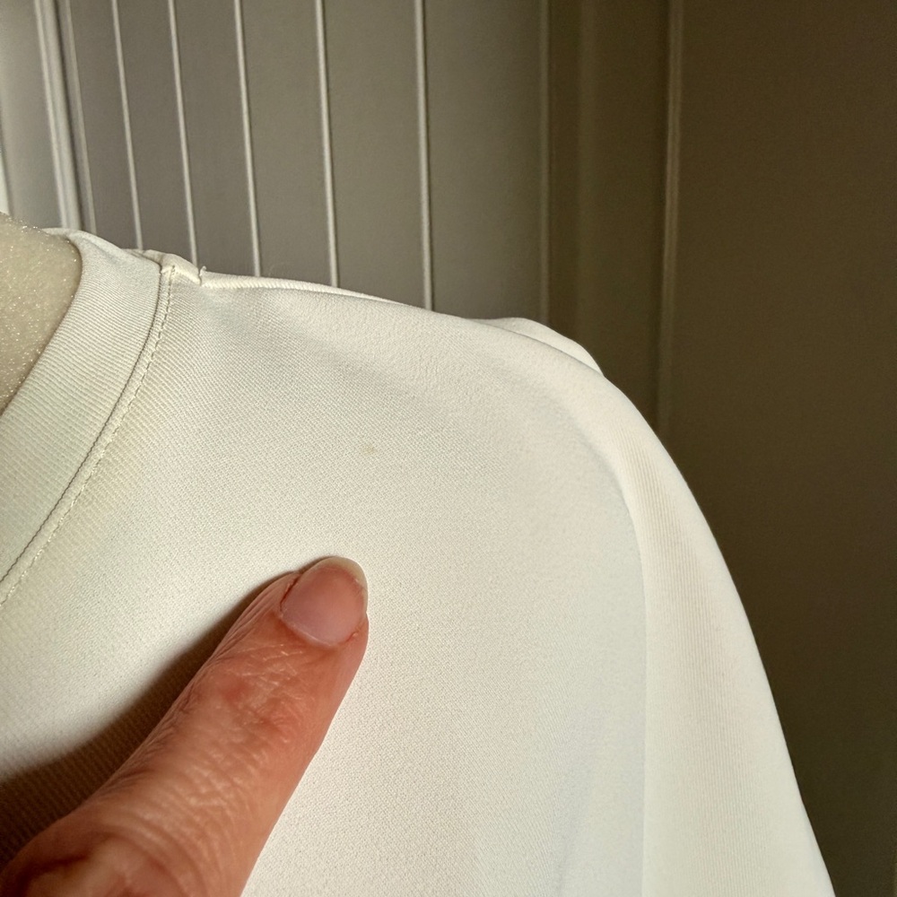 MarlaWynne White Short-Sleeve Crewneck Top - Picture 7 of 8